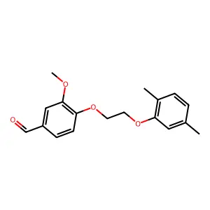 4-[2-(2,5-Dimethylphenoxy)ethoxy]-3-methoxybenzaldehyde structure