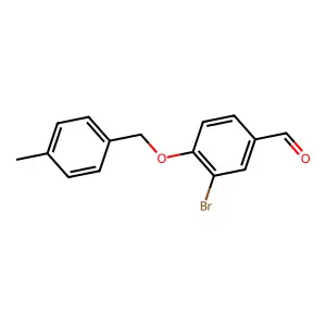 3-Bromo-4-[(4-methylbenzyl)oxy]benzaldehyde structure