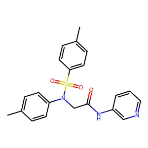 2-(4-methyl-N-(4-methylphenyl)sulfonylanilino)-N-pyridin-3-ylacetamide structure