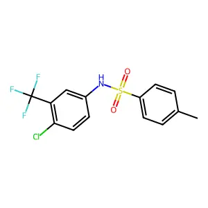 N-(4-chloro-3-(trifluoromethyl)phenyl)-4-methylbenzenesulfonamide structure