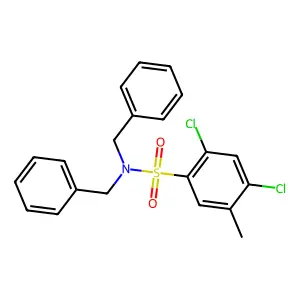 N,N-dibenzyl-2,4-dichloro-5-methylbenzene-1-sulfonamide structure
