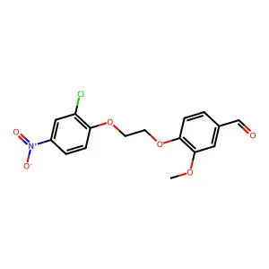 4-[2-(2-Chloro-4-nitrophenoxy)ethoxy]-3-methoxybenzaldehyde structure