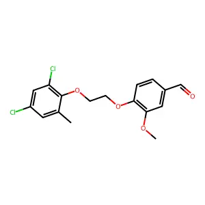 4-[2-(2,4-Dichloro-6-methylphenoxy)ethoxy]-3-methoxybenzaldehyde structure