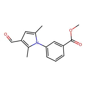 methyl 3-(3-formyl-2,5-dimethyl-1H-pyrrol-1-yl)benzoate structure