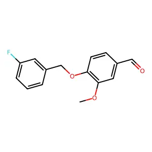 4-[(3-Fluorobenzyl)oxy]-3-methoxybenzaldehyde structure