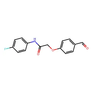 N-(4-fluorophenyl)-2-(4-formylphenoxy)acetamide structure