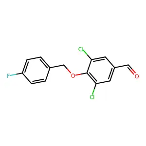 3,5-Dichloro-4-[(4-fluorobenzyl)oxy]benzaldehyde structure