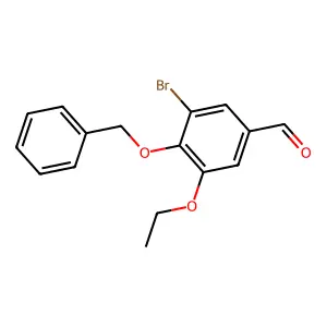 4-(Benzyloxy)-3-bromo-5-ethoxybenzaldehyde structure