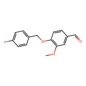4-[(4-Iodobenzyl)oxy]-3-methoxybenzaldehyde structure