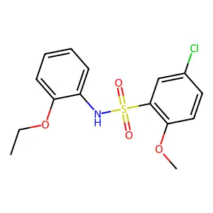 5-chloro-N-(2-ethoxyphenyl)-2-methoxybenzenesulfonamide structure