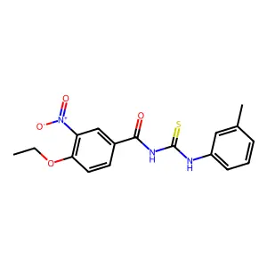 4-ethoxy-N-[(3-methylphenyl)carbamothioyl]-3-nitrobenzamide structure