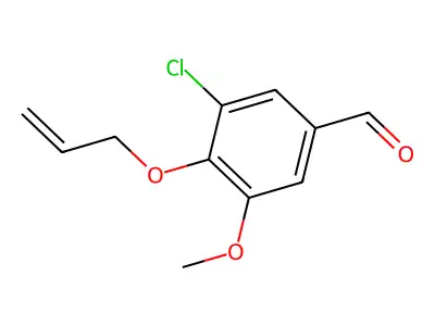 4-(Allyloxy)-3-chloro-5-methoxybenzaldehyde structure