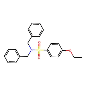 N,N-dibenzyl-4-ethoxybenzenesulfonamide structure