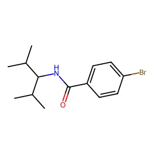 4-bromo-N-(2,4-dimethylpentan-3-yl)benzamide structure