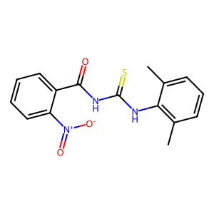 N-[(2,6-dimethylphenyl)carbamothioyl]-2-nitrobenzamide structure