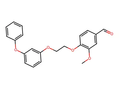 3-Methoxy-4-[2-(3-phenoxyphenoxy)ethoxy]benzaldehyde structure