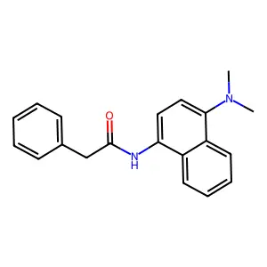 N-[4-(dimethylamino)naphthalen-1-yl]-2-phenylacetamide structure