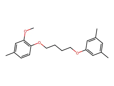1-[4-(3,5-Dimethylphenoxy)butoxy]-2-methoxy-4-methylbenzene structure