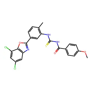 C23H17Cl2N3O3S structure