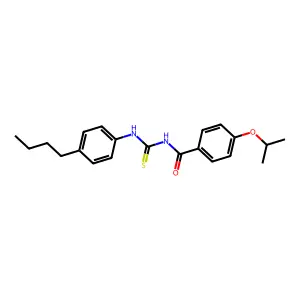 N-[(4-butylphenyl)carbamothioyl]-4-propan-2-yloxybenzamide structure