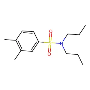 3,4-dimethyl-N,N-dipropylbenzenesulfonamide structure