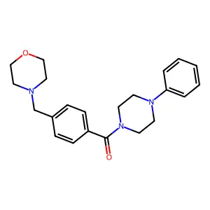 (4-Morpholin-4-ylmethyl-phenyl)-(4-phenyl-piperazin-1-yl)-methanone structure