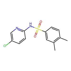 N-(5-chloropyridin-2-yl)-3,4-dimethylbenzenesulfonamide structure