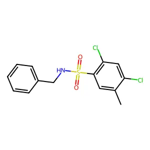 N-benzyl-2,4-dichloro-5-methylbenzenesulfonamide structure