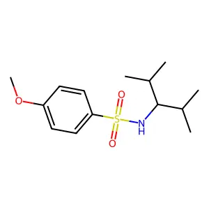 N-(2,4-dimethylpentan-3-yl)-4-methoxybenzenesulfonamide structure