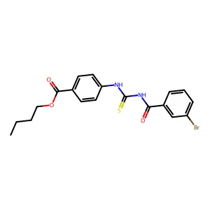 Butyl 4-({[(3-bromophenyl)carbonyl]carbamothioyl}amino)benzoate structure