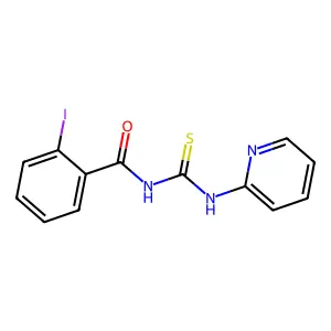 2-iodo-N-(pyridin-2-ylcarbamothioyl)benzamide structure