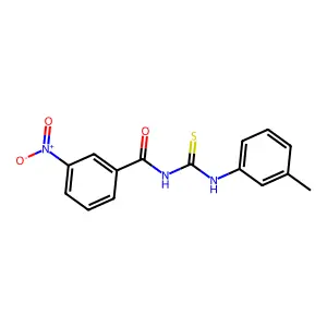 N-[(3-methylphenyl)carbamothioyl]-3-nitrobenzamide structure
