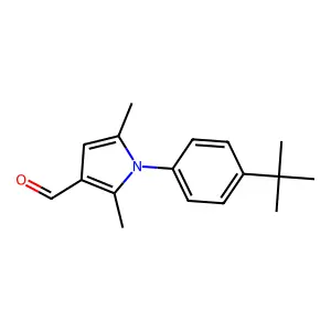 1-(4-tert-butylphenyl)-2,5-dimethyl-1H-pyrrole-3-carbaldehyde structure