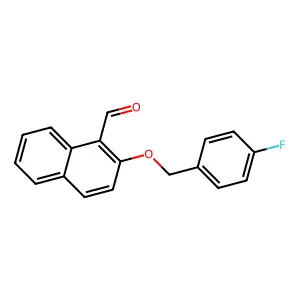 2-[(4-Fluorophenyl)methoxy]naphthalene-1-carbaldehyde structure