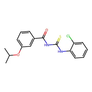 N-[(2-chlorophenyl)carbamothioyl]-3-(propan-2-yloxy)benzamide structure