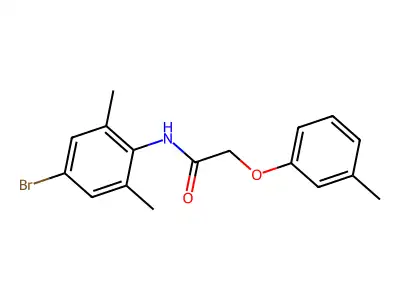N-(4-bromo-2,6-dimethylphenyl)-2-(3-methylphenoxy)acetamide structure