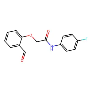 N-(4-fluorophenyl)-2-(2-formylphenoxy)acetamide structure
