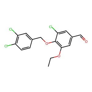 3-Chloro-4-((3,4-dichlorobenzyl)oxy)-5-ethoxybenzaldehyde structure