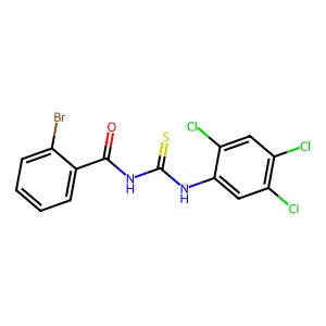 2-bromo-N-[(2,4,5-trichlorophenyl)carbamothioyl]benzamide structure