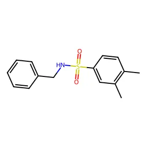 N-benzyl-3,4-dimethylbenzenesulfonamide structure
