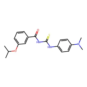 N-{[4-(dimethylamino)phenyl]carbamothioyl}-3-(propan-2-yloxy)benzamide structure