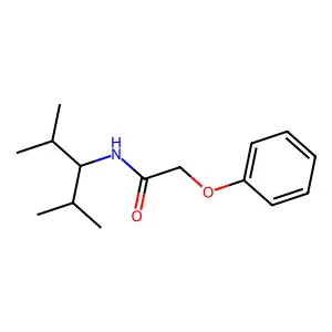 N-(2,4-dimethylpentan-3-yl)-2-phenoxyacetamide structure