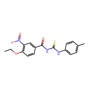 4-ethoxy-N-[(4-methylphenyl)carbamothioyl]-3-nitrobenzamide structure