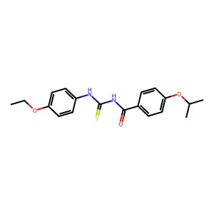 N-[(4-ethoxyphenyl)carbamothioyl]-4-propan-2-yloxybenzamide structure