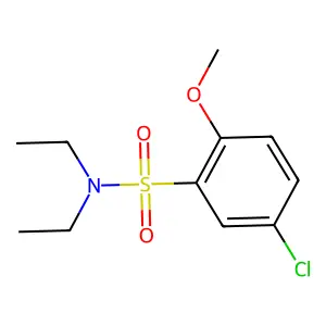 5-chloro-N,N-diethyl-2-methoxybenzenesulfonamide structure