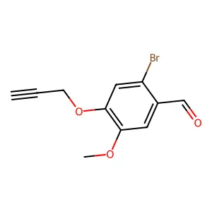 2-Bromo-5-methoxy-4-(prop-2-yn-1-yloxy)benzaldehyde structure