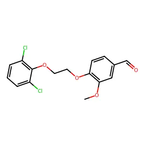 4-[2-(2,6-Dichlorophenoxy)ethoxy]-3-methoxybenzaldehyde structure
