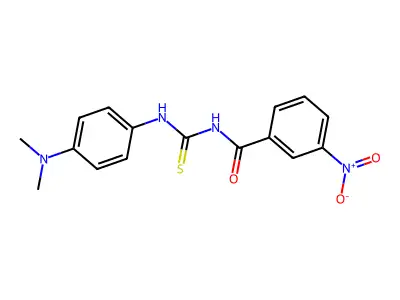 N-{[4-(dimethylamino)phenyl]carbamothioyl}-3-nitrobenzamide structure