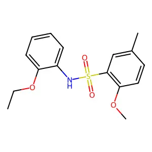 N-(2-ethoxyphenyl)-2-methoxy-5-methylbenzenesulfonamide structure