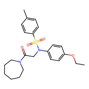 N-(2-azepan-1-yl-2-oxoethyl)-N-(4-ethoxyphenyl)-4-methylbenzenesulfonamide structure